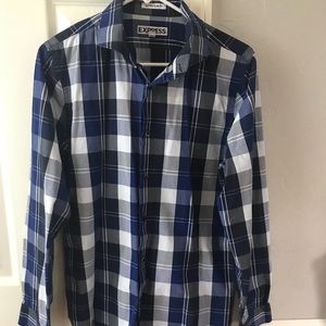 Express button down plaid shirt